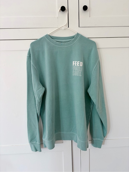 Kkfit Sweaters - KKFit Feed Your Soul Green Crewneck Sweater Size Large